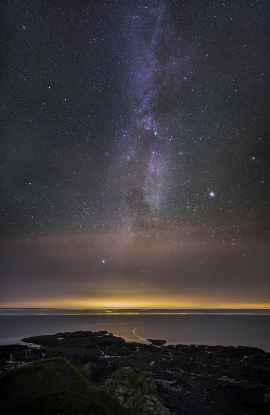 Borthwen Beach Stormy Sea